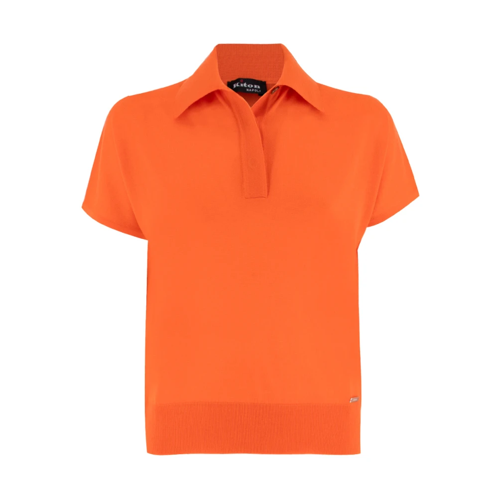 Kiton T-Shirts Orange Dames
