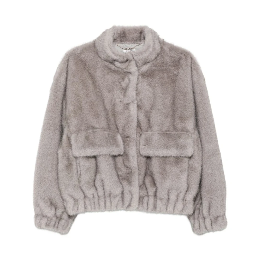 Liu Jo Donna Grigio - Giacca In Ecopelliccia - Jackets - L - Immagine 3