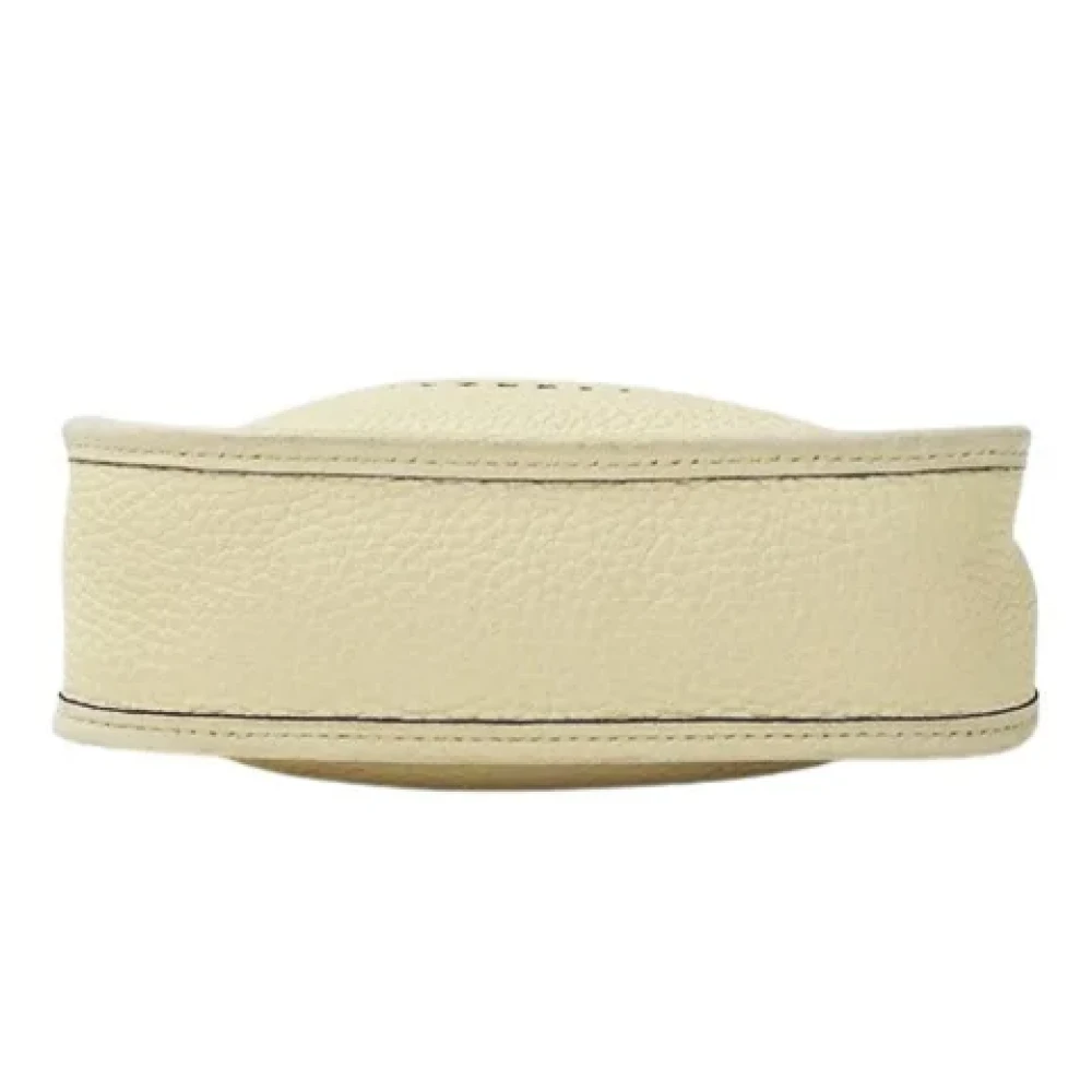 Hermès Vintage Pre-owned Leather shoulder-bags Beige Dames