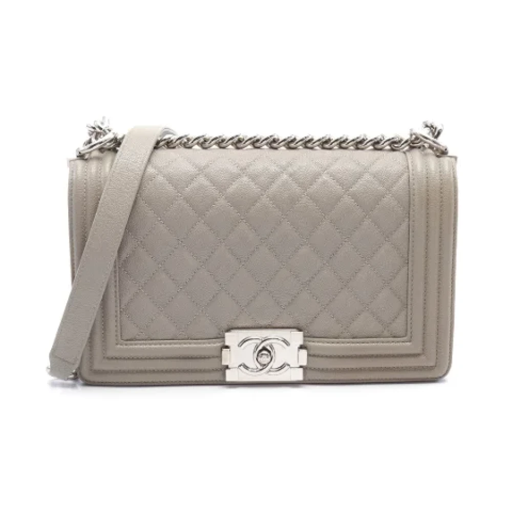 Chanel Vintage Pre-owned Tyg chanel-vskor Beige, Dam