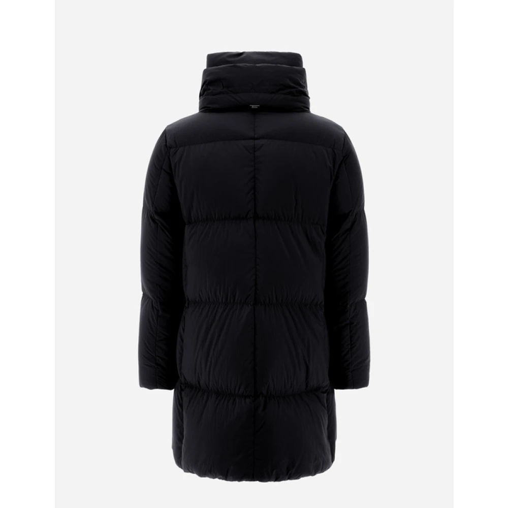 Herno Lange Donsjas Black Dames