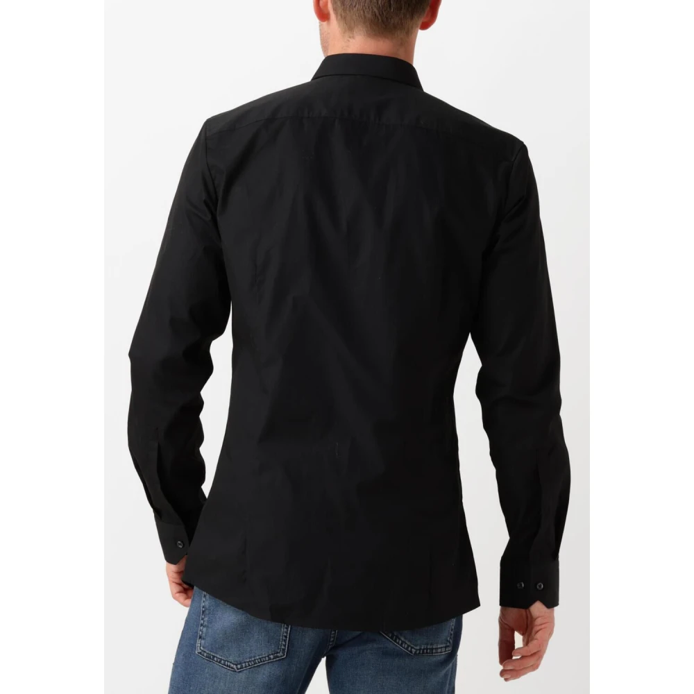 Hugo Boss Klassiek Zwart Overhemd voor Stijlvolle Heren Black Heren