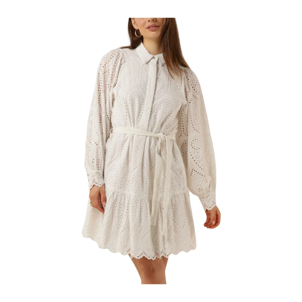 Y.A.S Witte Geriemde Mini Jurk White Dames