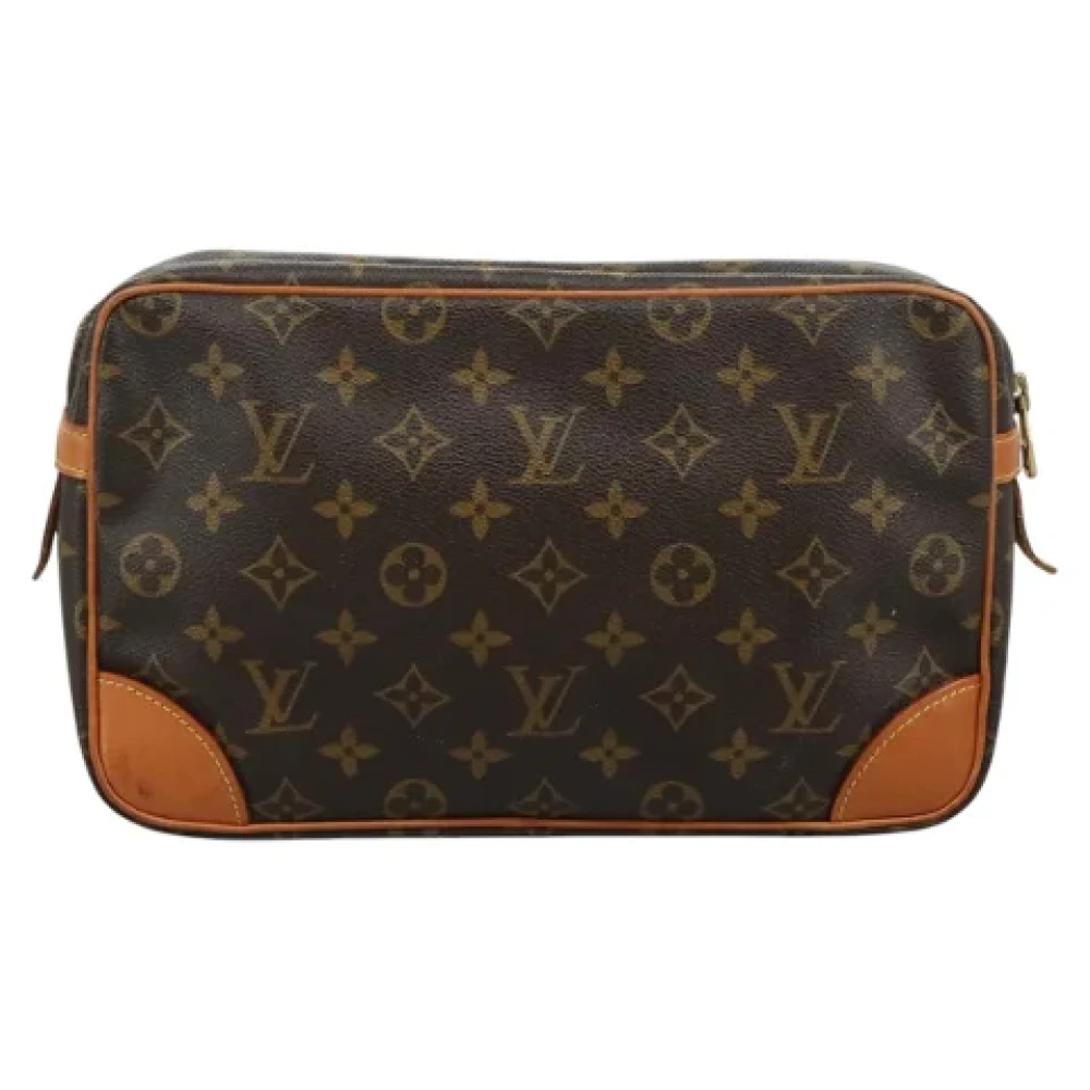 Louis Vuitton Vintage Pre-owned Canvas clutches Brown Dames
