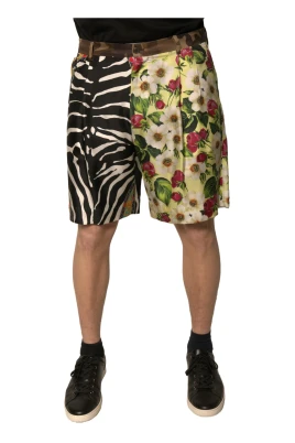 Silke Patchwork Chino Shorts med Logo