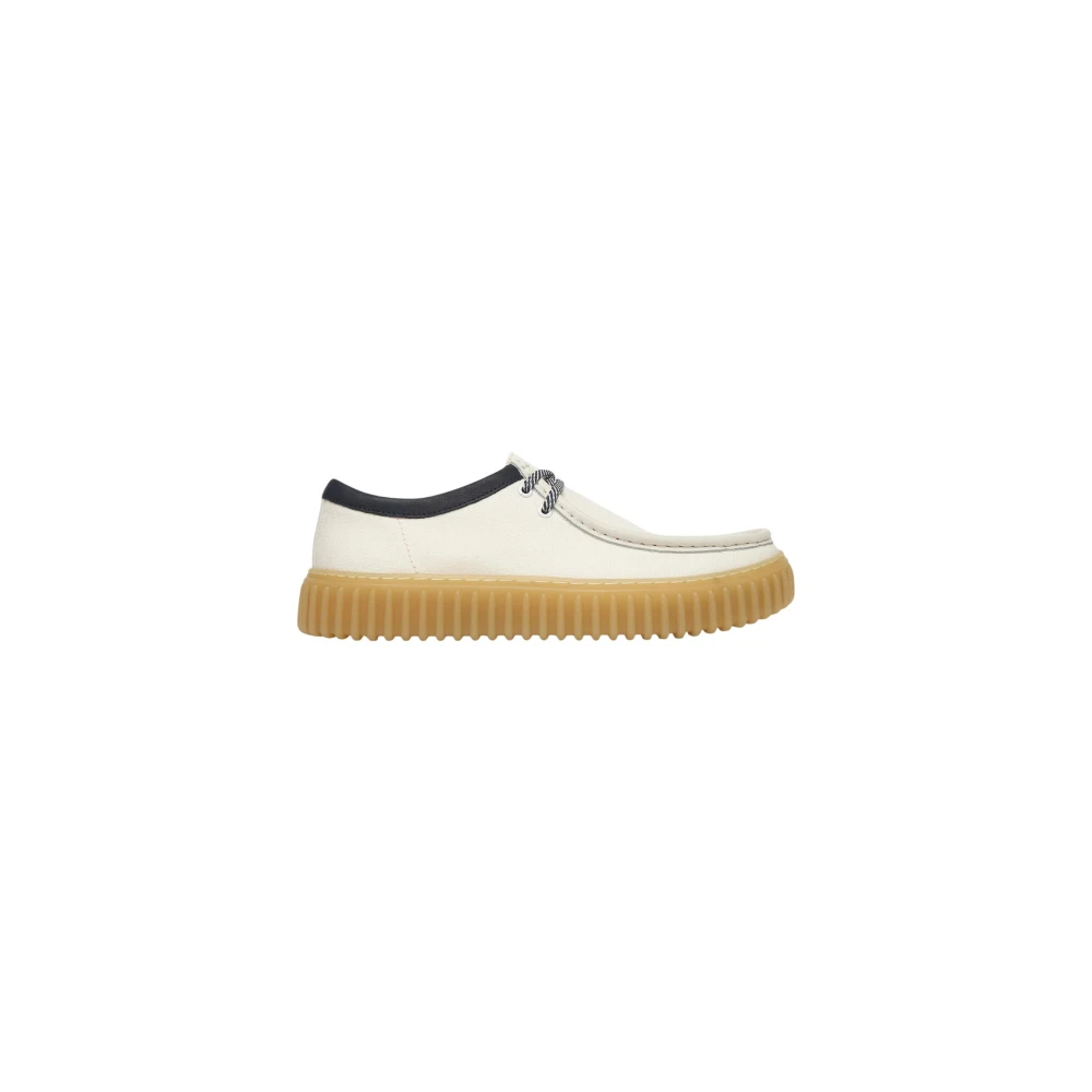 Clarks Men's White Torhill Lo - Laced Shoes - 8 Uk - Shoes