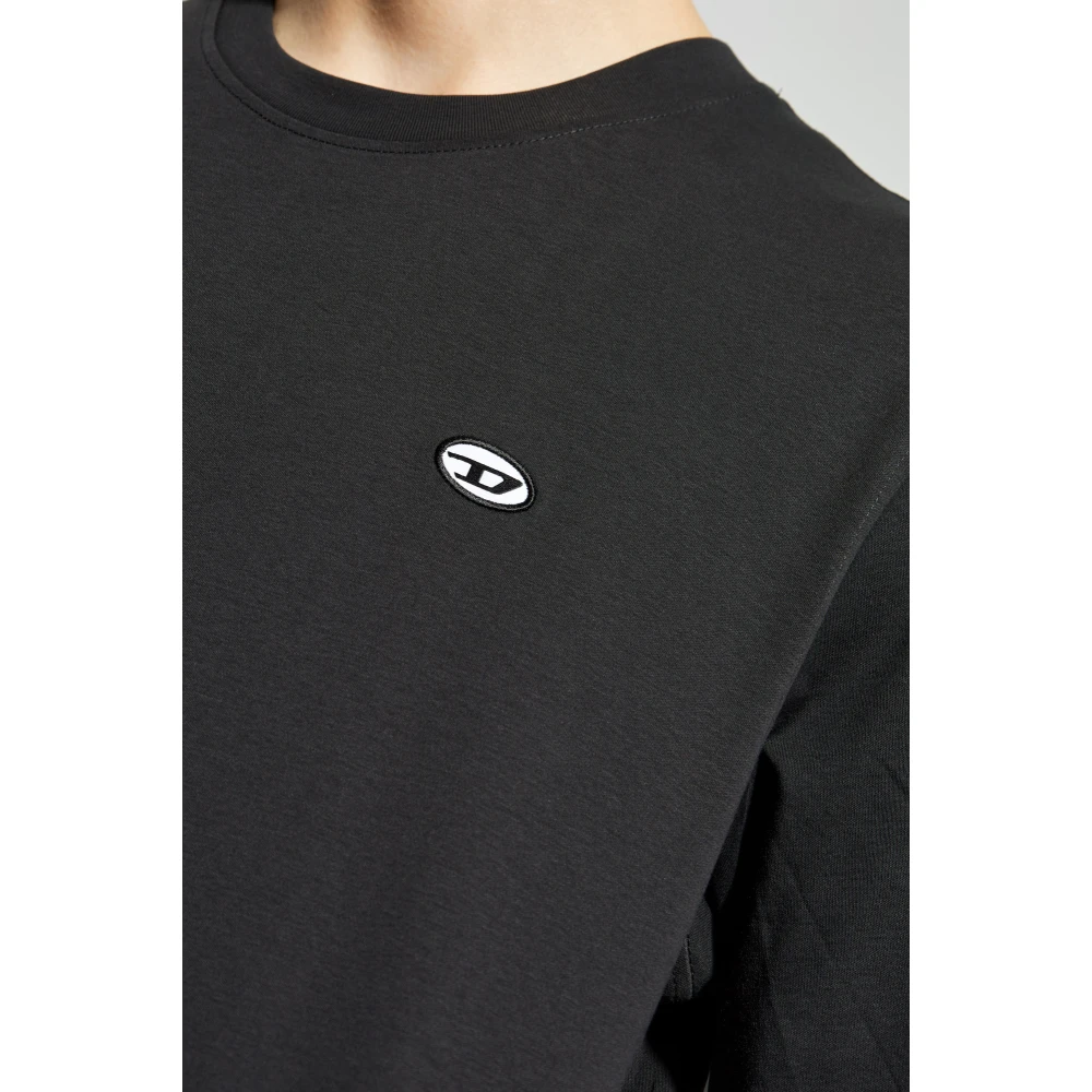 Diesel T-shirt T-Adjust-Doval-Pj Black Heren