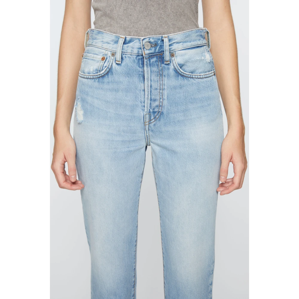 Acne Studios Blauwe High Waist Jeans Blue Dames