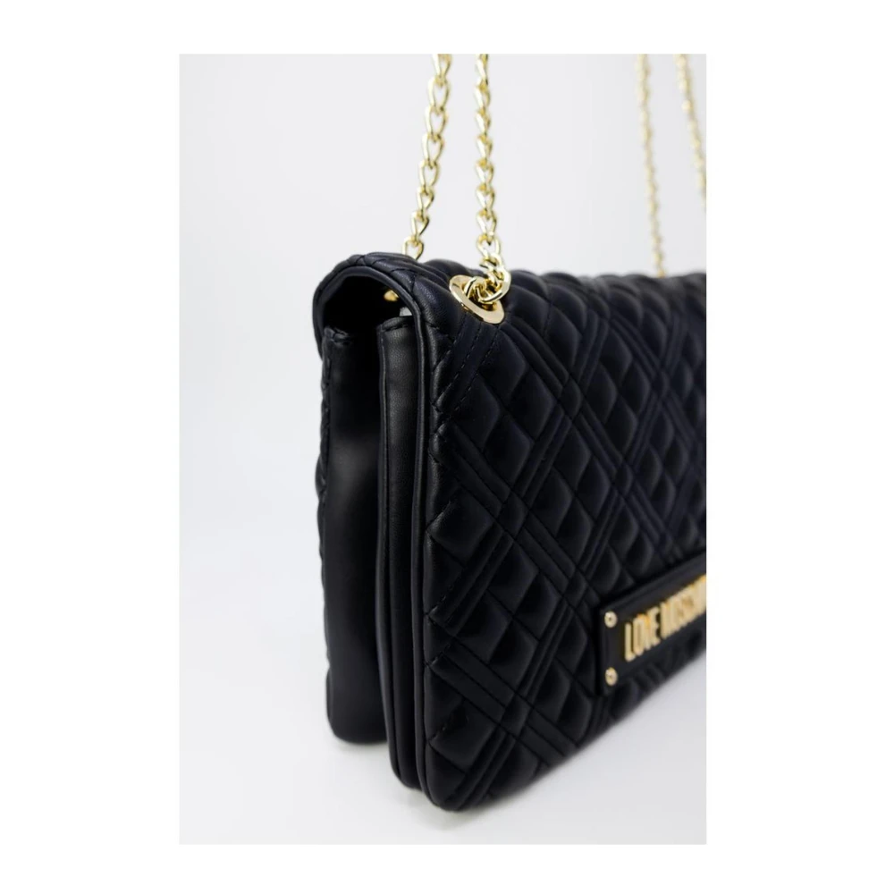 Love Moschino Polyethyleen Handtas met PU-samenstelling Blue Dames