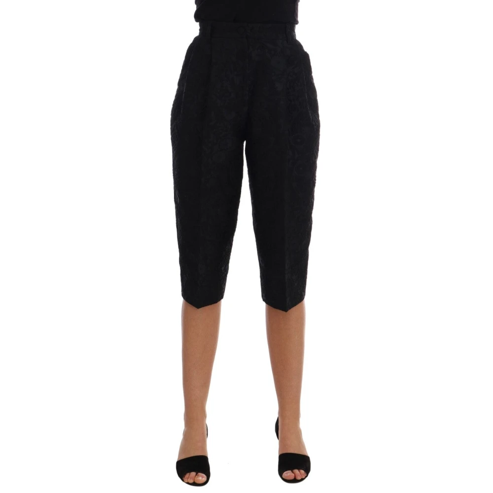 Dolce & Gabbana Women's Black Fashionable And Versatile Pants And Jeans
