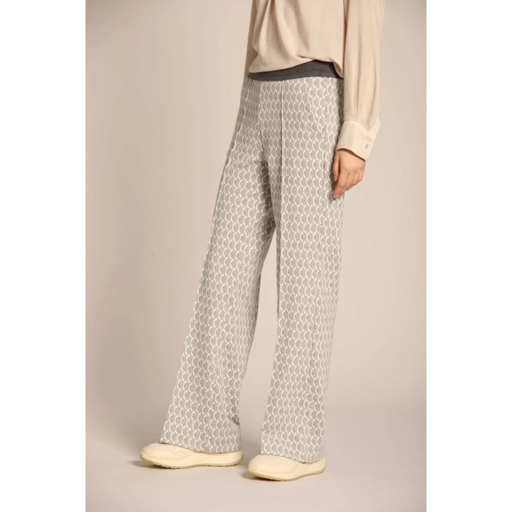 Mason's Grijze Jersey Chino Broek met Flare Gray Dames