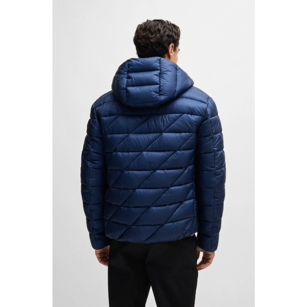 Hugo Boss Stijlvolle Jas voor Mannen Blue Heren