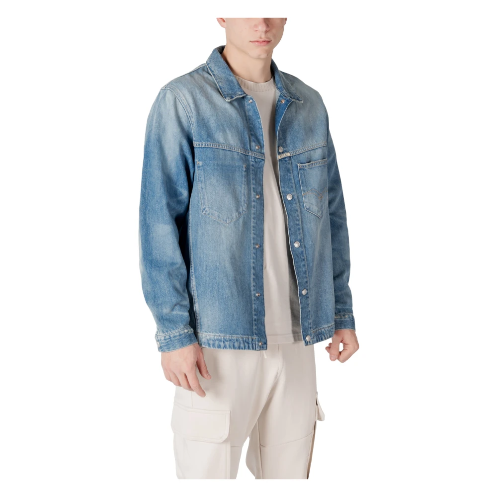 Replay 9zero1 donker denim jack Blue Heren
