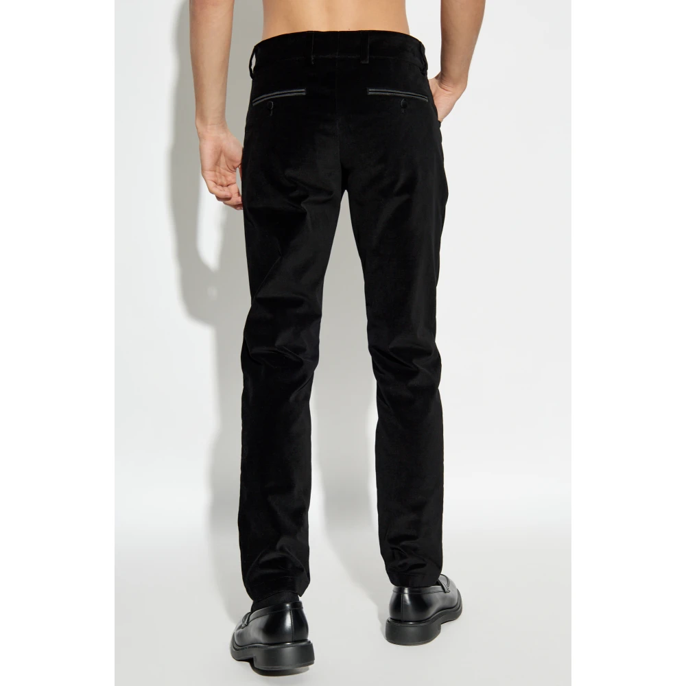 Dolce & Gabbana Fluwelen broek Black Heren