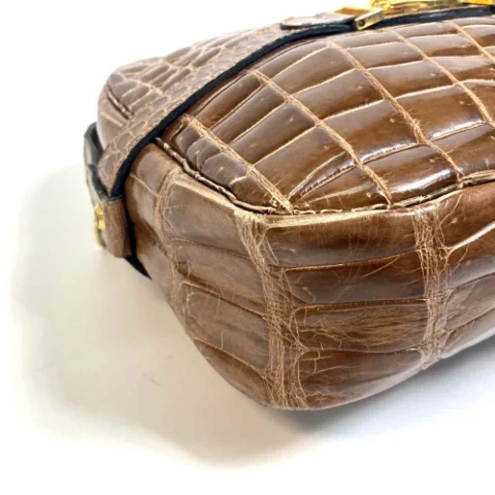 Dior Vintage Pre-owned Fabric dior-bags Brown Dames