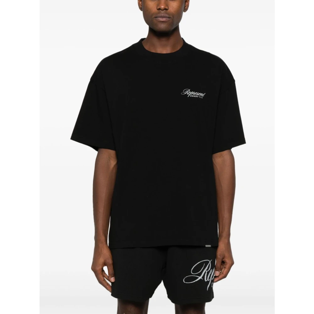 Represent Oversized T-shirt met `Owners Club` Print Black Heren