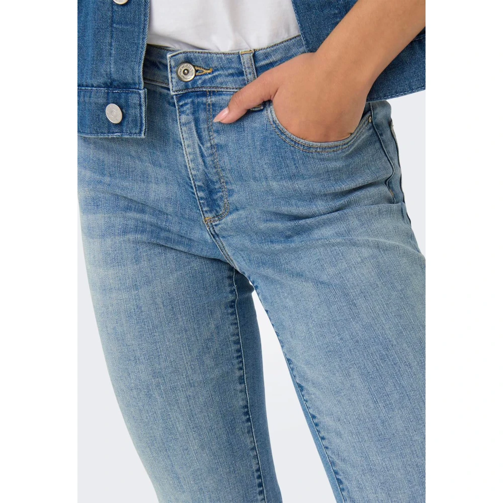 Only Wijde Denim Broek Blue Dames