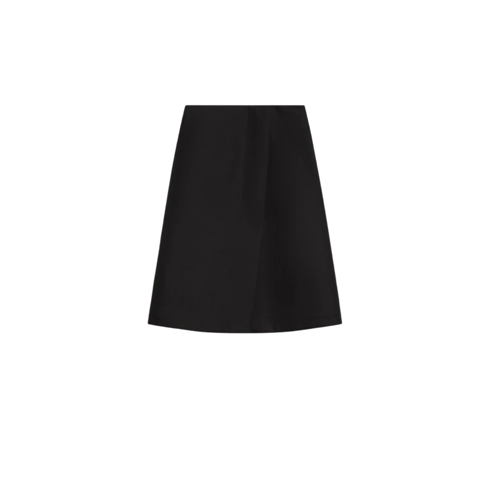 SPORTMAX Moderne Asymmetrische Zwarte Rok Black Dames