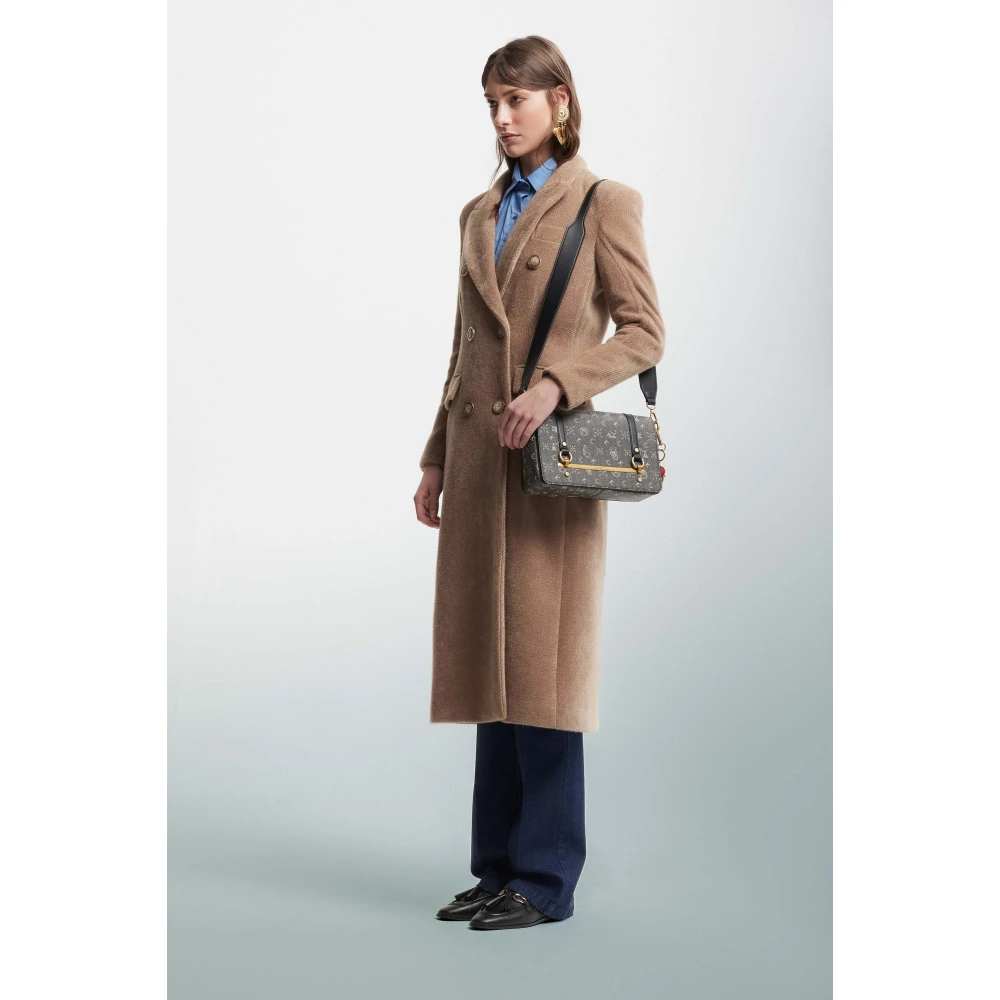 Kocca Vintage Style Dubbele Rij Jas Brown Dames