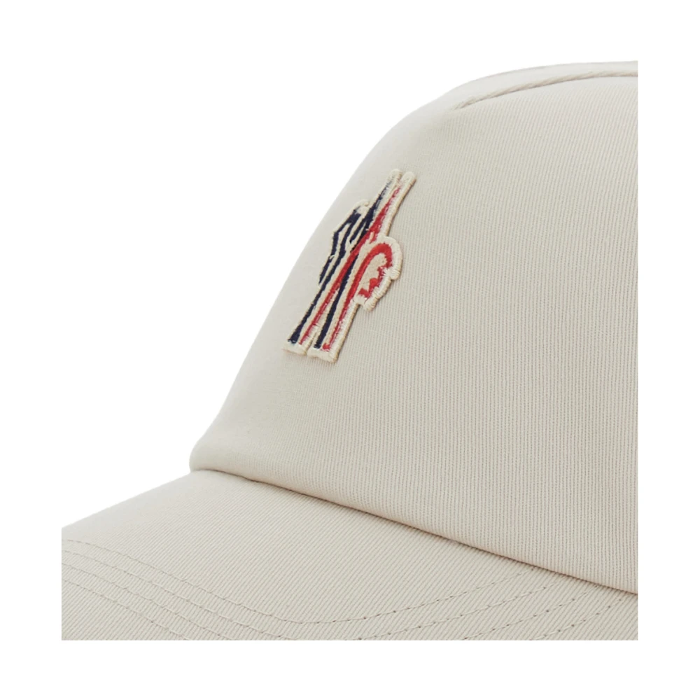Moncler Witte Baseballpet met Logopatch White Dames