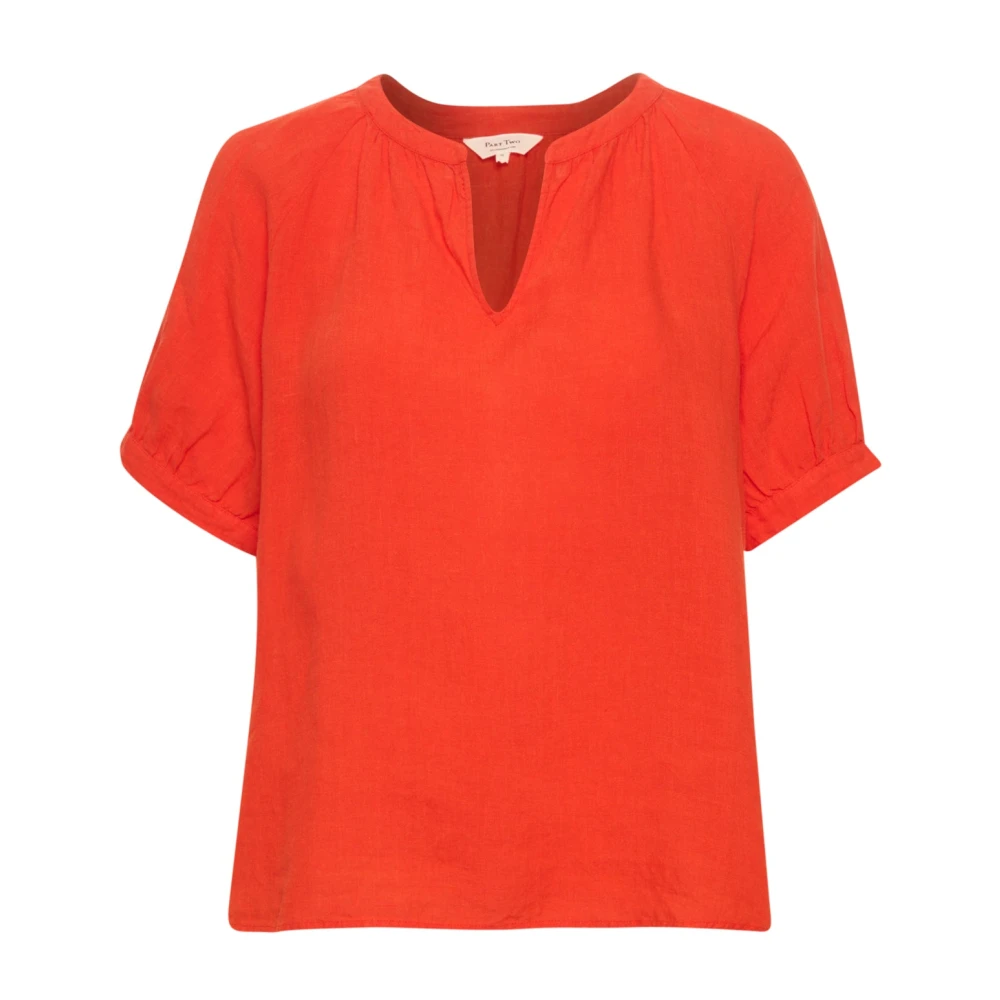 Part Two Women's Red Blouses, Xs, Popsypw Bl