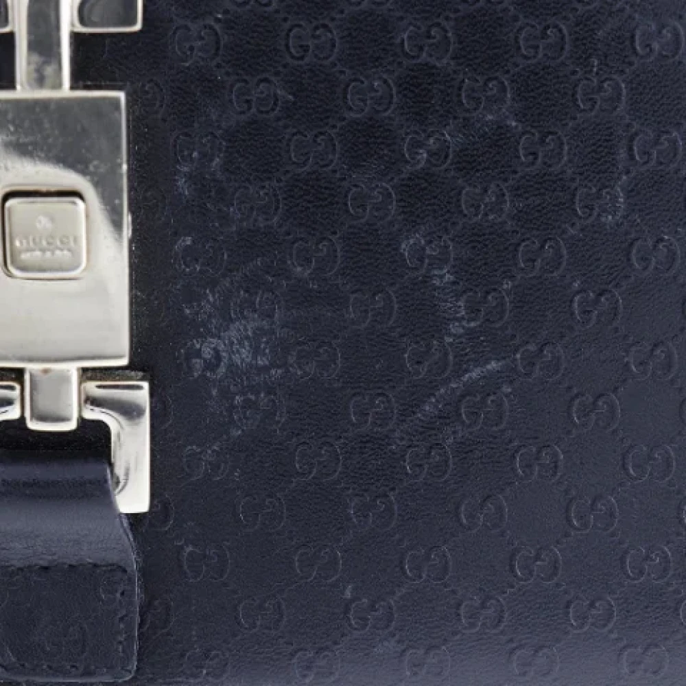 Gucci Vintage Pre-owned Leather wallets Black Dames