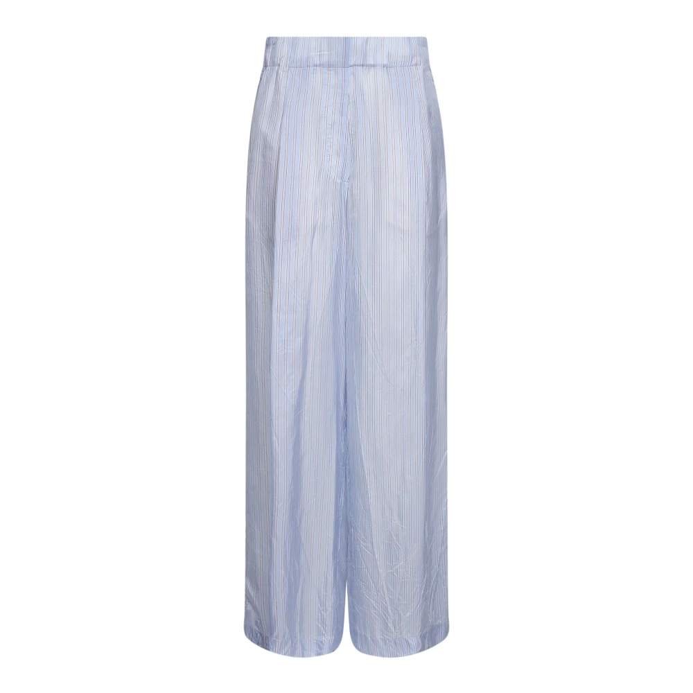 Dries Van Noten Blue Wide Trousers, Female, S, Wide Trousers