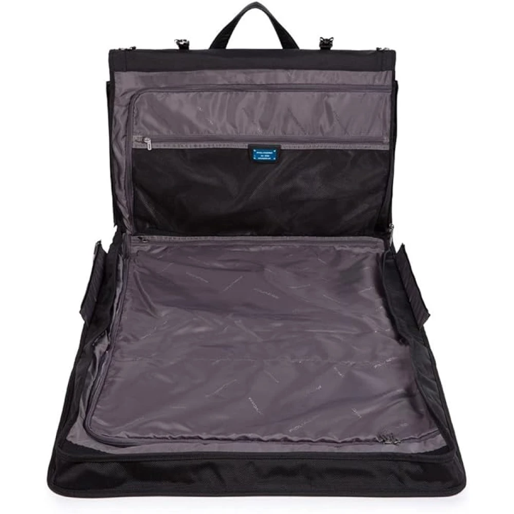 Piquadro Zwarte Synthetische Unisex Schoudertas Black Heren