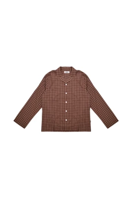 Pyjamaskjorta i fin twill