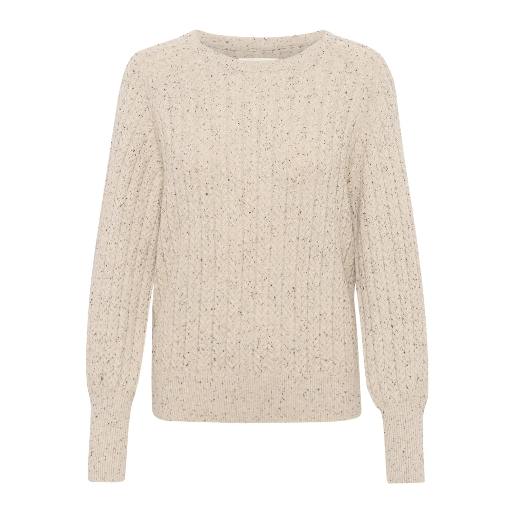 Part Two Natuurlijke Nepse Gebreide Trui Beige Dames
