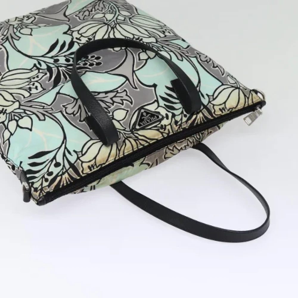 Prada Vintage Pre-owned Fabric totes Blue Dames