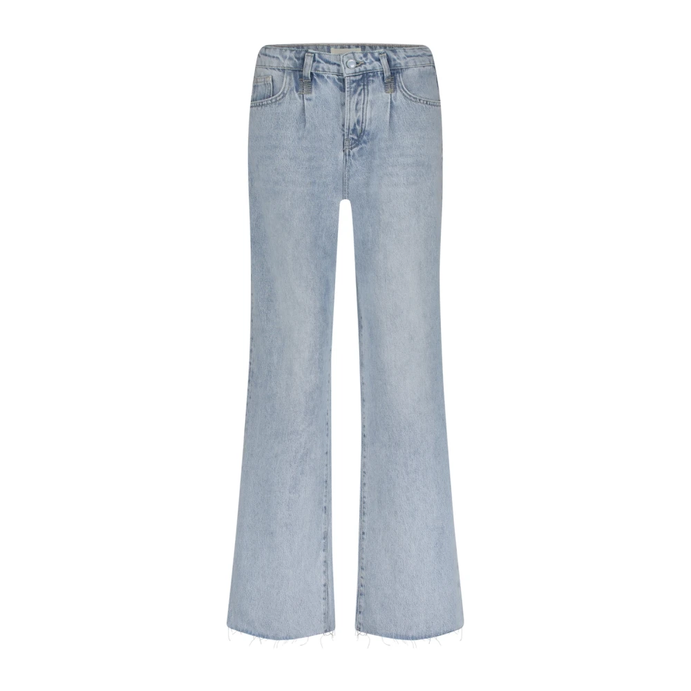 Fabienne Chapot Wijde Broek in Lucy Stijl Blue Dames
