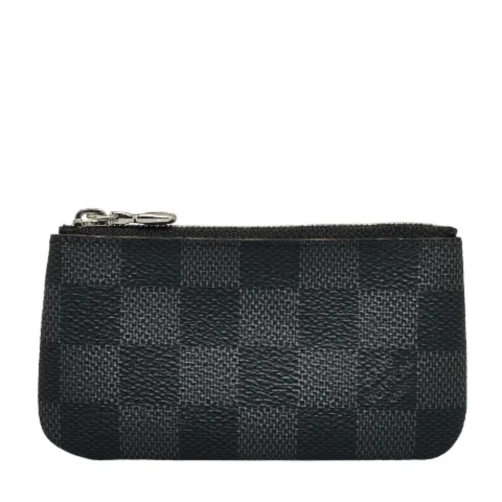 Louis Vuitton Vintage Pre-owned Canvas wallets Black Heren