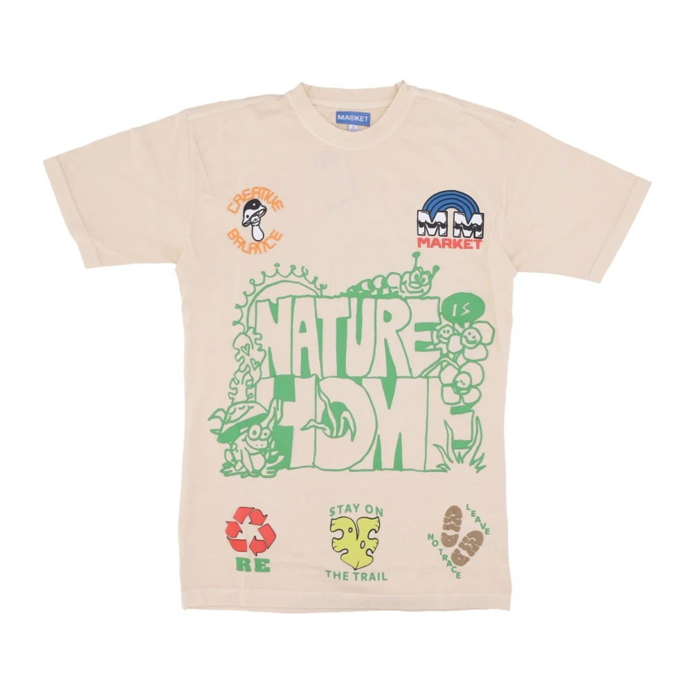 Market Natuur Thuis Tee Zand Heren T-shirt Beige Heren