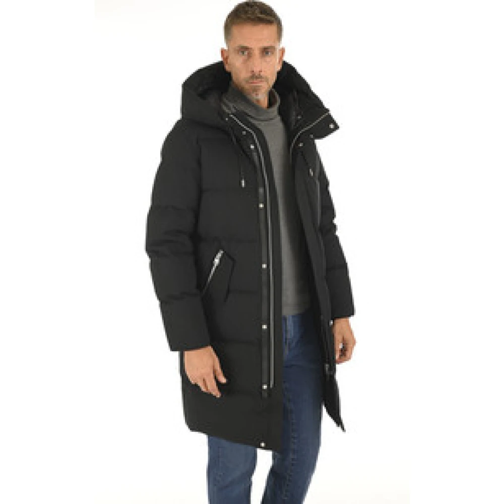 Mackage Lange zwarte donsjas Antoine Black Heren