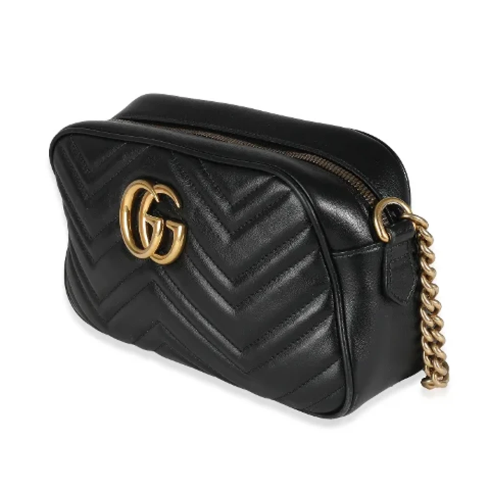 Gucci Vintage Pre-owned Leather crossbody-bags Black Dames