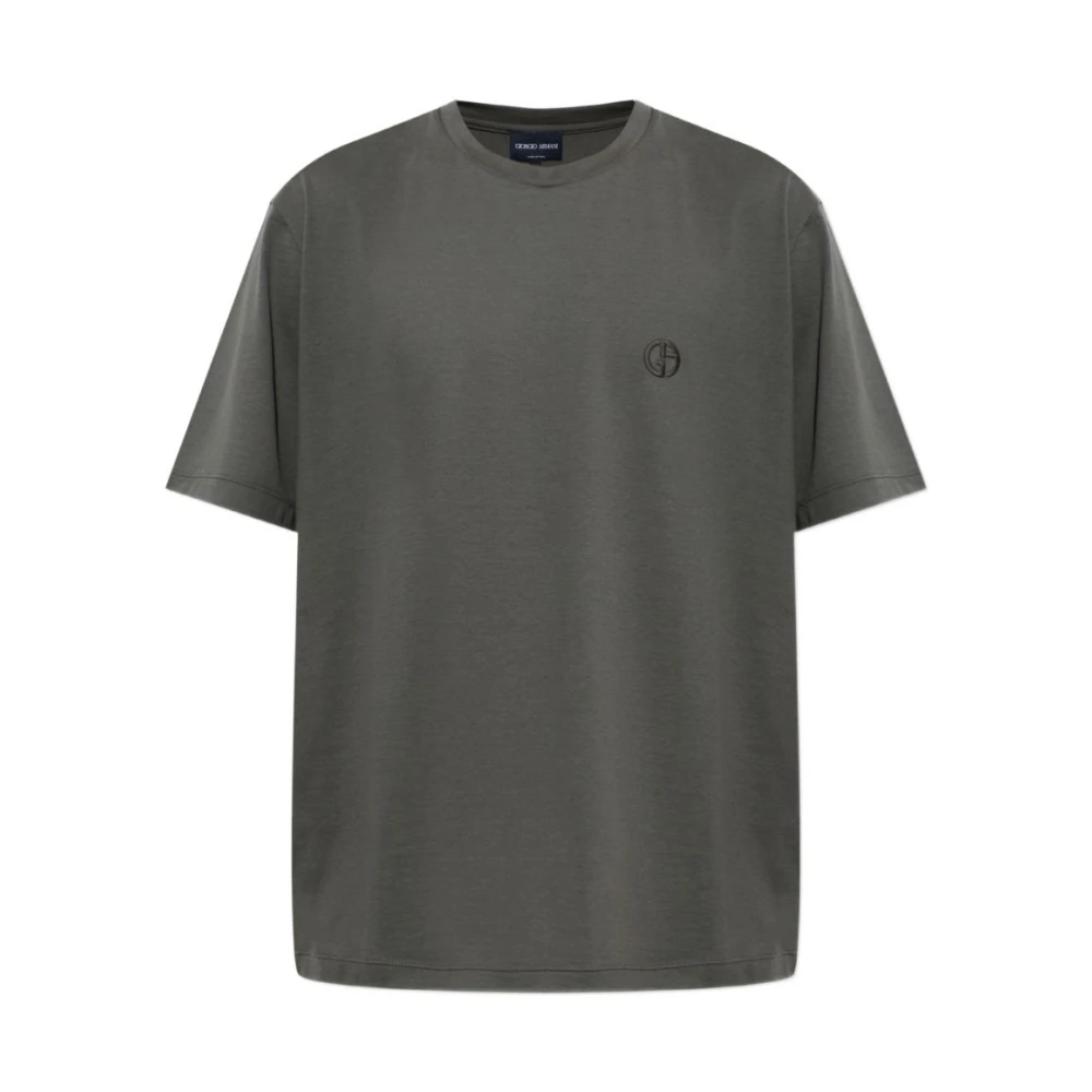 Giorgio Armani T Shirts Et Polos Homme Tops Gris L