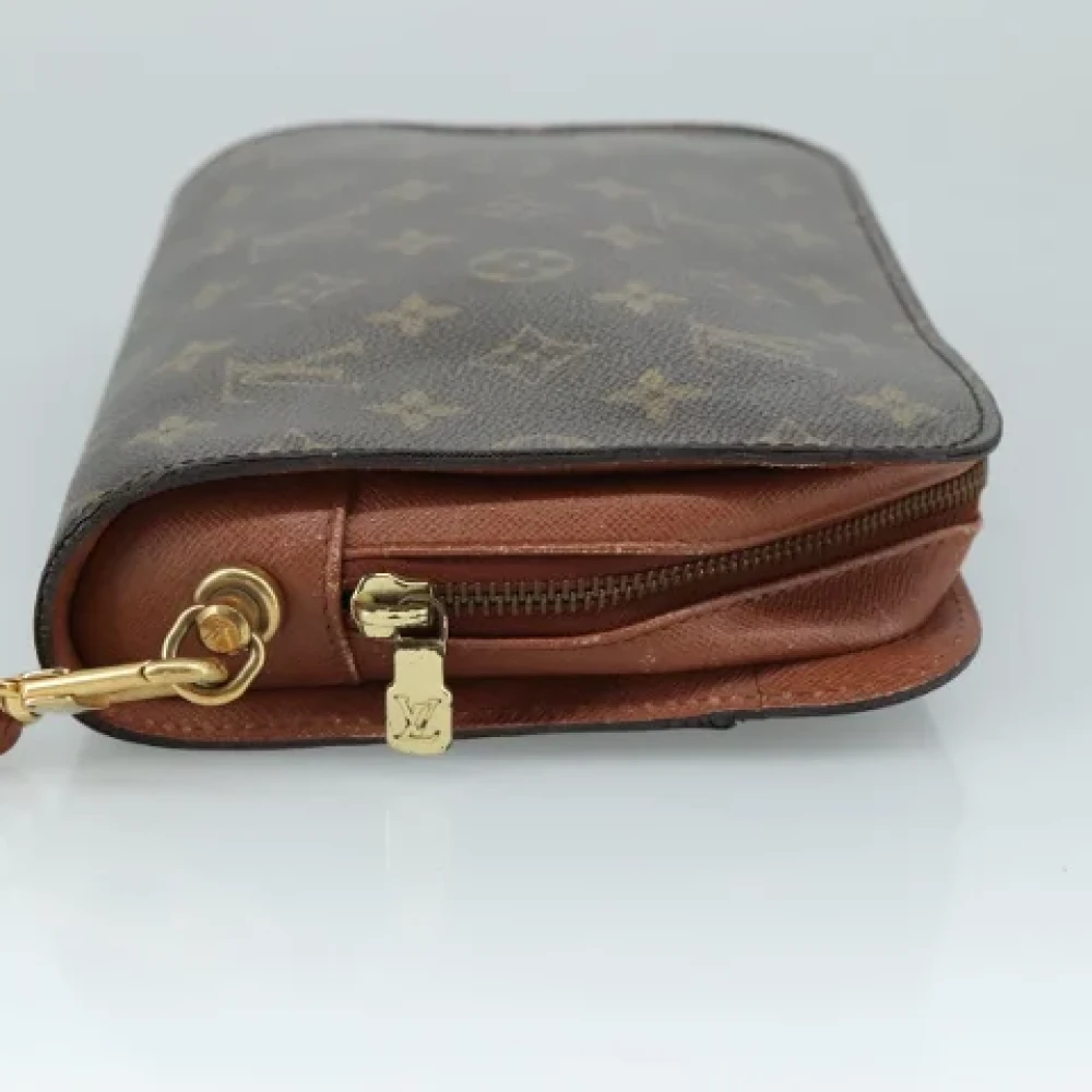 Louis Vuitton Vintage Pre-owned Canvas clutches Brown Dames