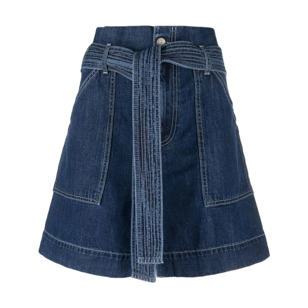 P.a.r.o.s.h. Blauwe Katoenen Elegante Shorts Blue Dames