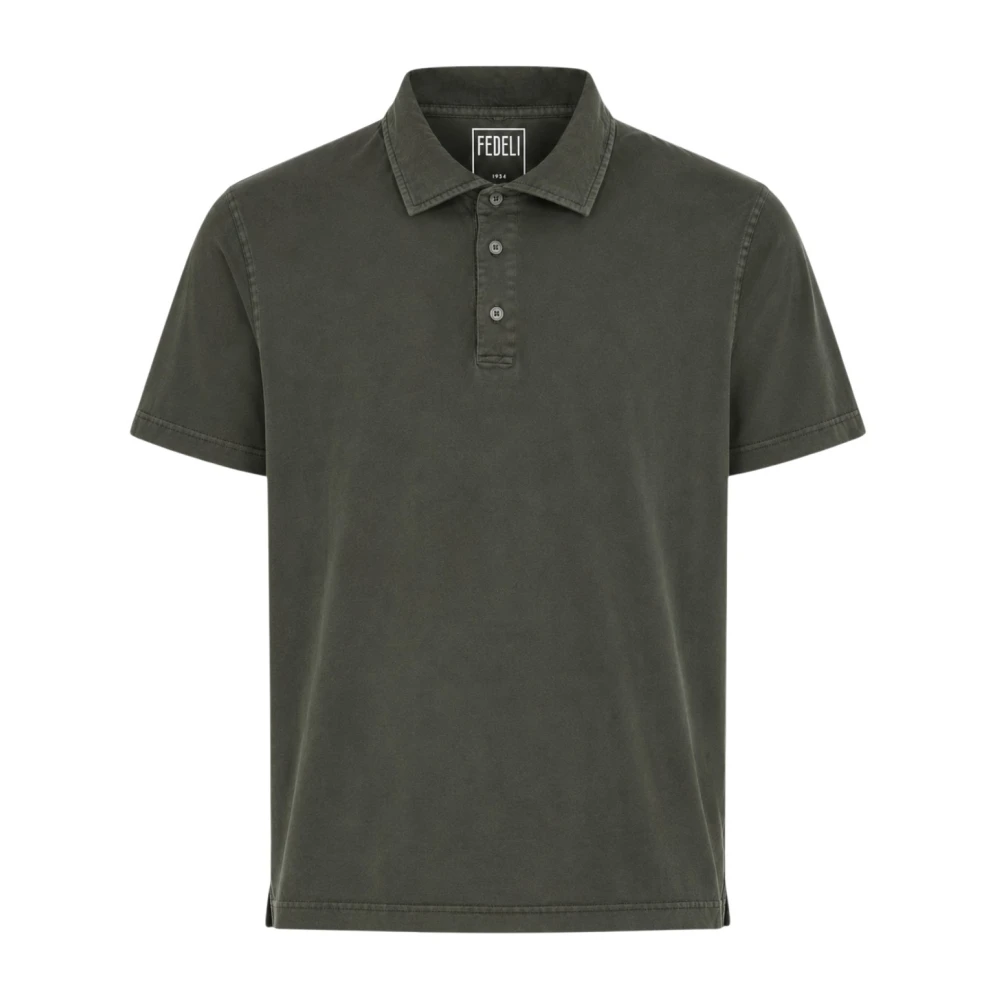 Fedeli Green Polo Shirts, Male, L, Polo Shirts
