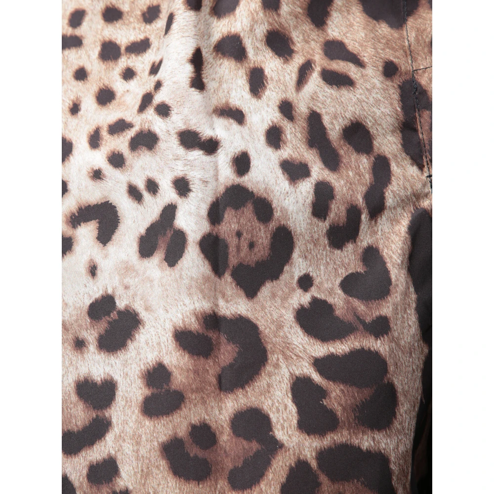 Dolce & Gabbana Leopard Print Swim Shorts Multicolor Heren