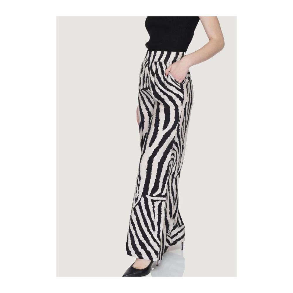 Jacqueline de Yong Luipaardprint Wijde Broek Multicolor Dames