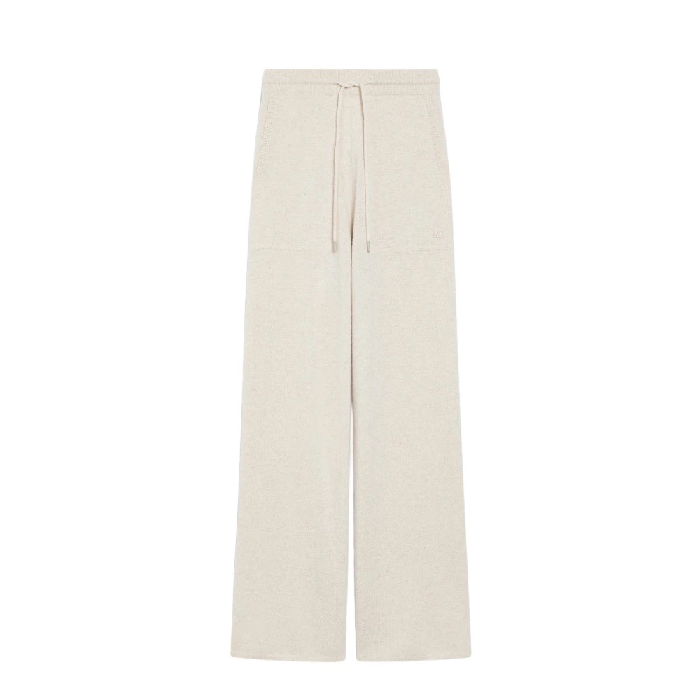 Max Mara Luxe wollen en kasjmier broek Beige Dames
