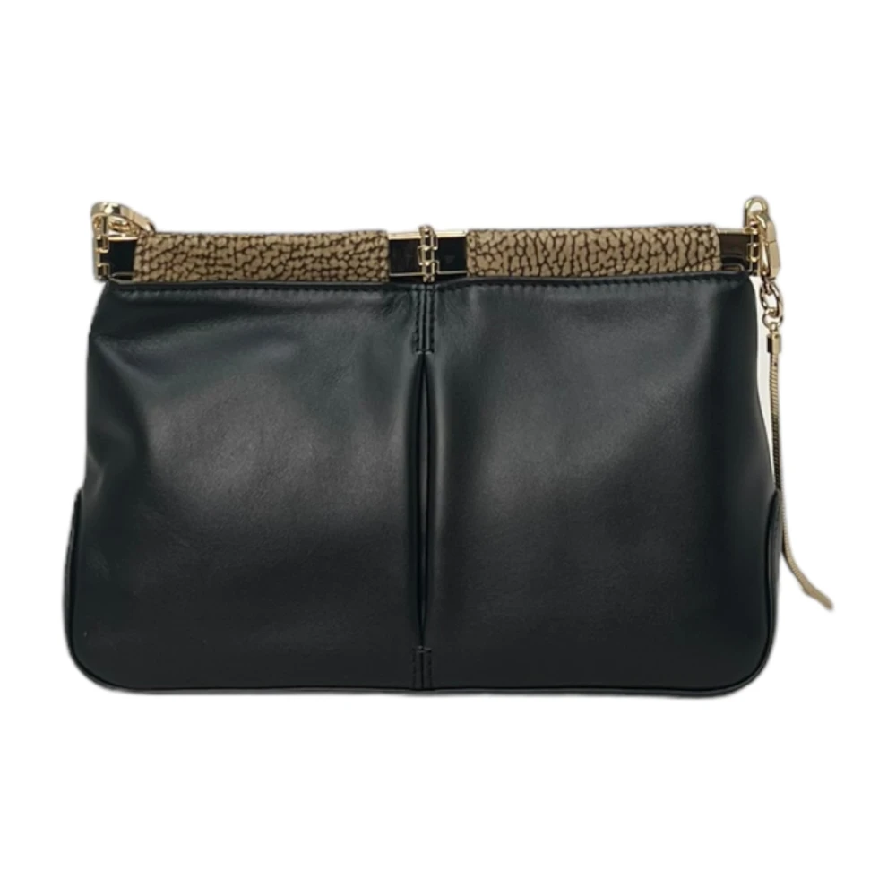 Borbonese Mini Cross Over Tas Black Dames