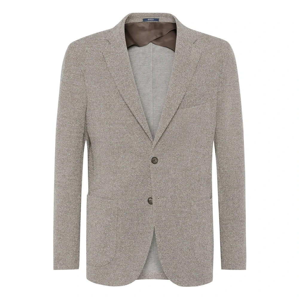 Boggi Milano B Jersey Jas Beige Heren
