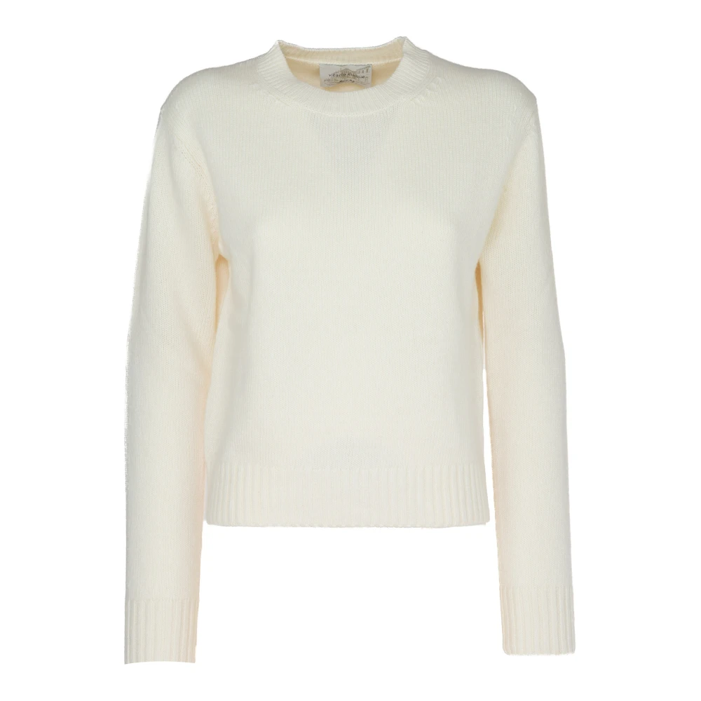 Vicario Cinque Wol Cashmere Sweater Monica White Dames
