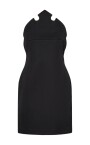 robe-noire-a-encolure-sculpturale