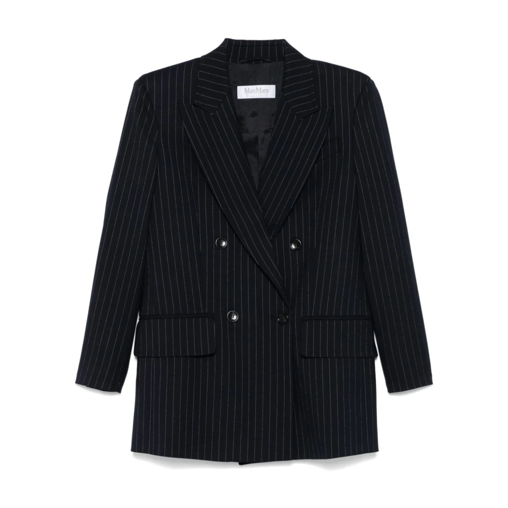 Max Mara Stijlvolle Blazers voor Een Tijdloze Look Blue Dames