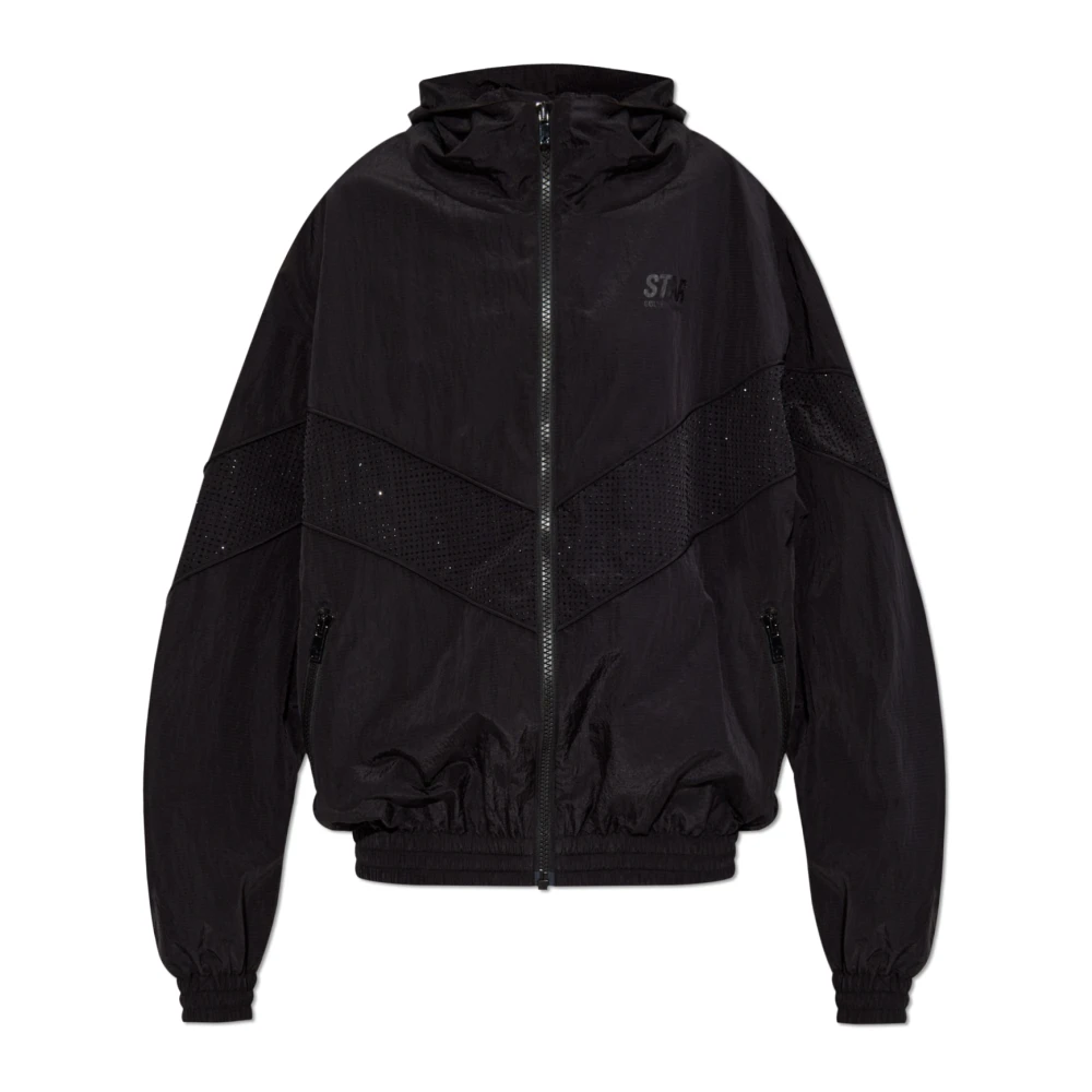 Golden Goose Jacket met Logo Black Dames