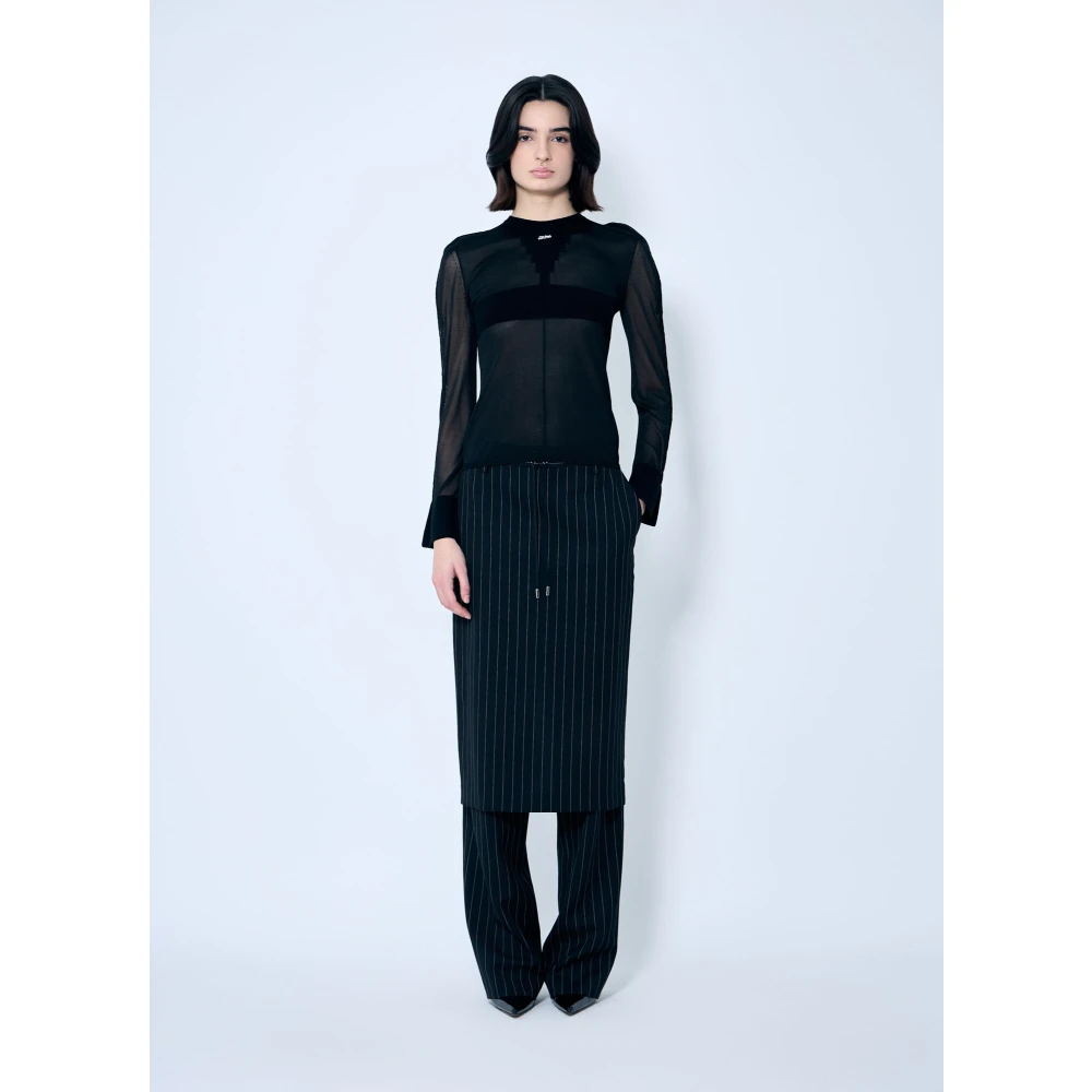Jean Paul Gaultier Sweater met logo motief Black Dames